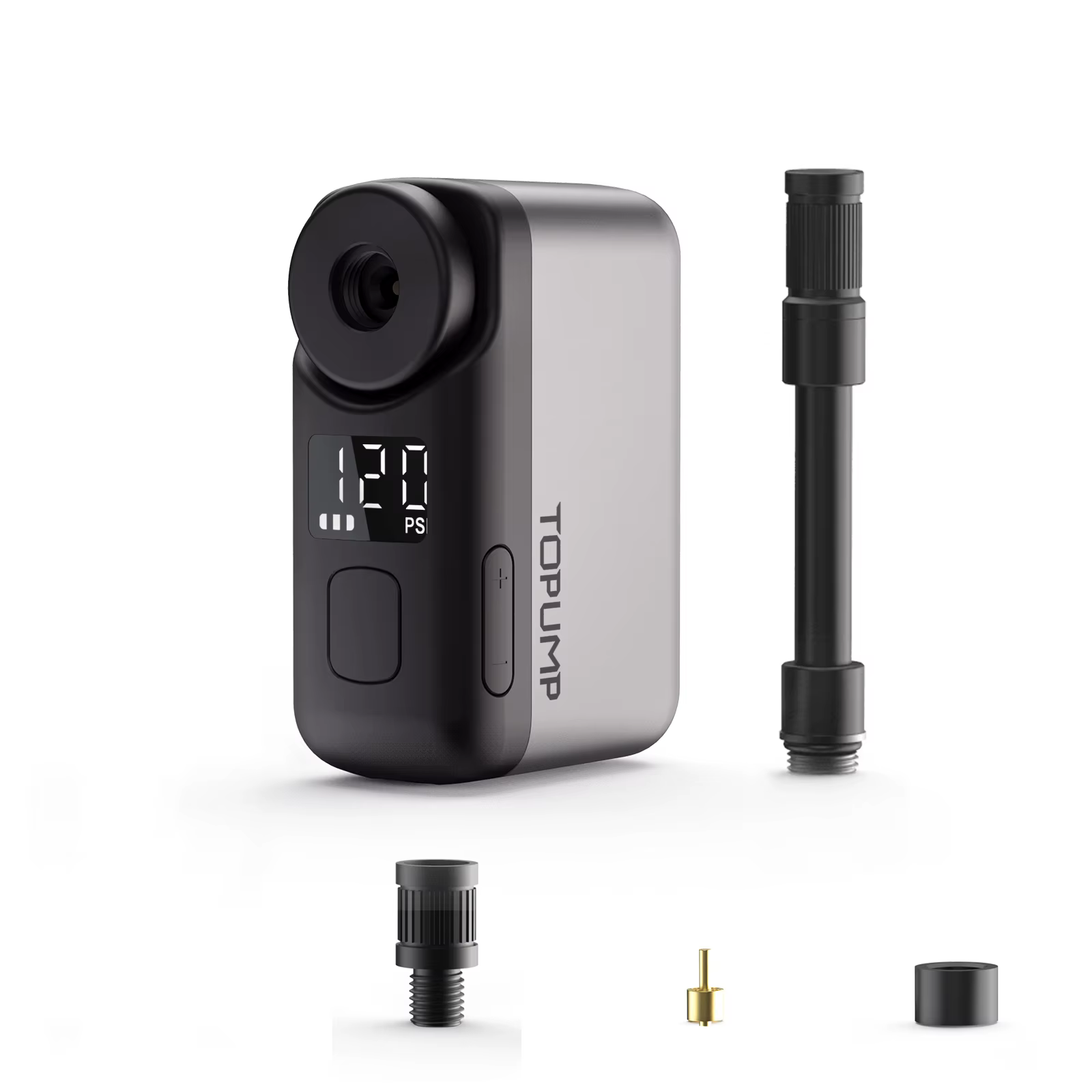 TOPUMP TB2 PRO Mini pompe électrique Portable pour vélo gonfleur de pneus sans fil 120PSI Max 450mAh batterie avec écran charge rapide