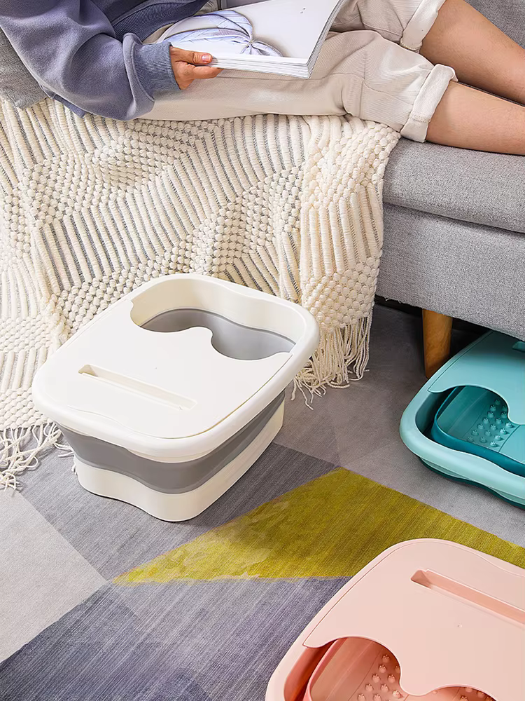 Bain de pieds pliable, seau de Massage