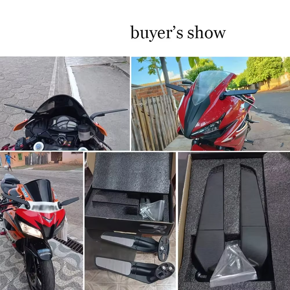 Rétroviseur rotatif modifié pour moto
