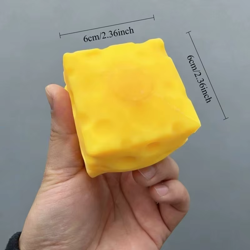 Squishy carré fromage presser jouets rebond lent pousser soulagement du Stress jouet sensoriel beurre doux