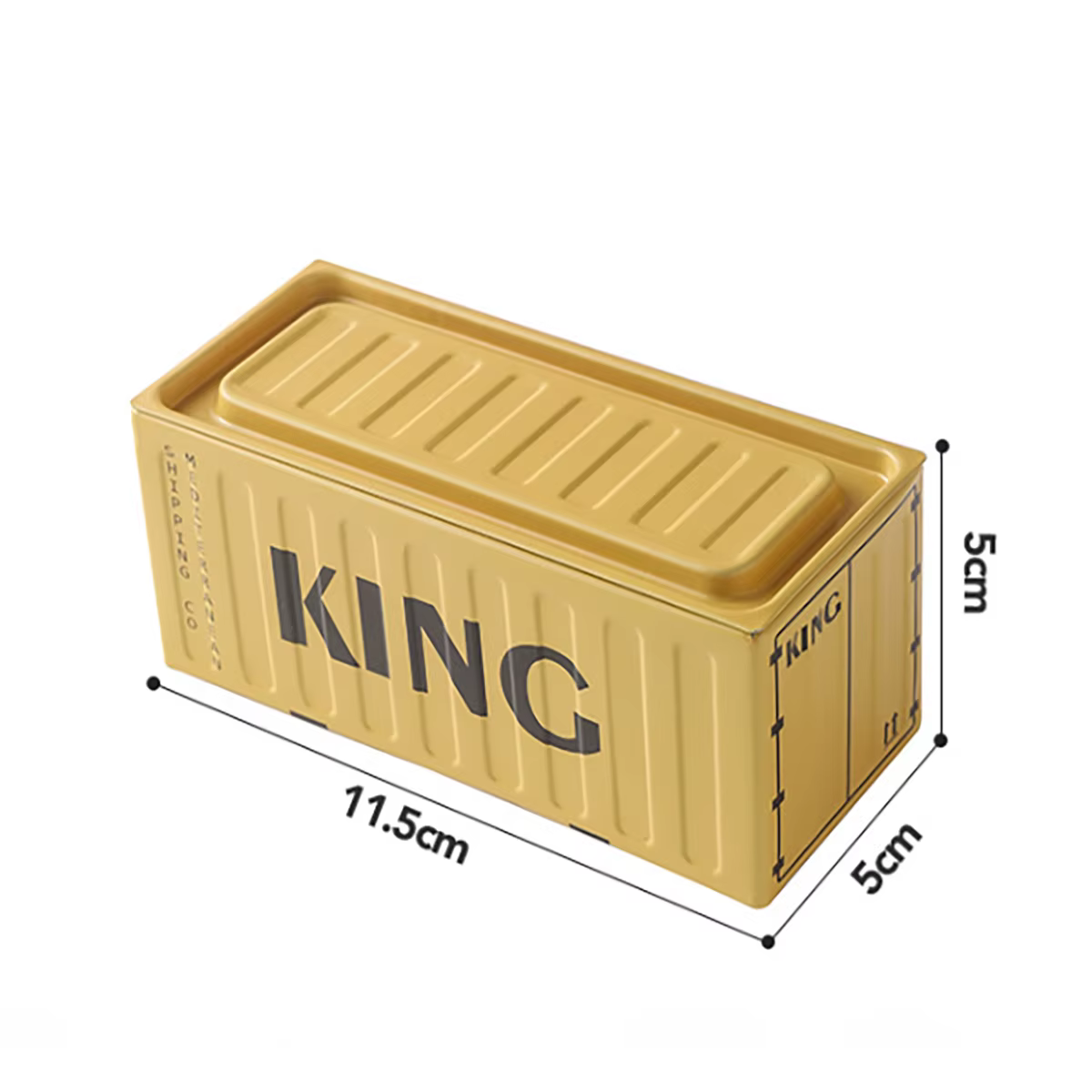 Conteneur de rangement en fer Compact
