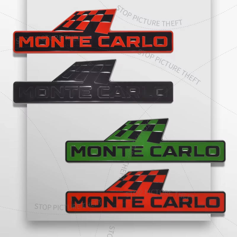 Autocollant de coffre de pare-chocs arrière de voiture, insigne de calandre, logo 3D en métal, Monte Carlo Race Feel, Skoda Kamiq Superb Fabia Yinous Rine, 1PC