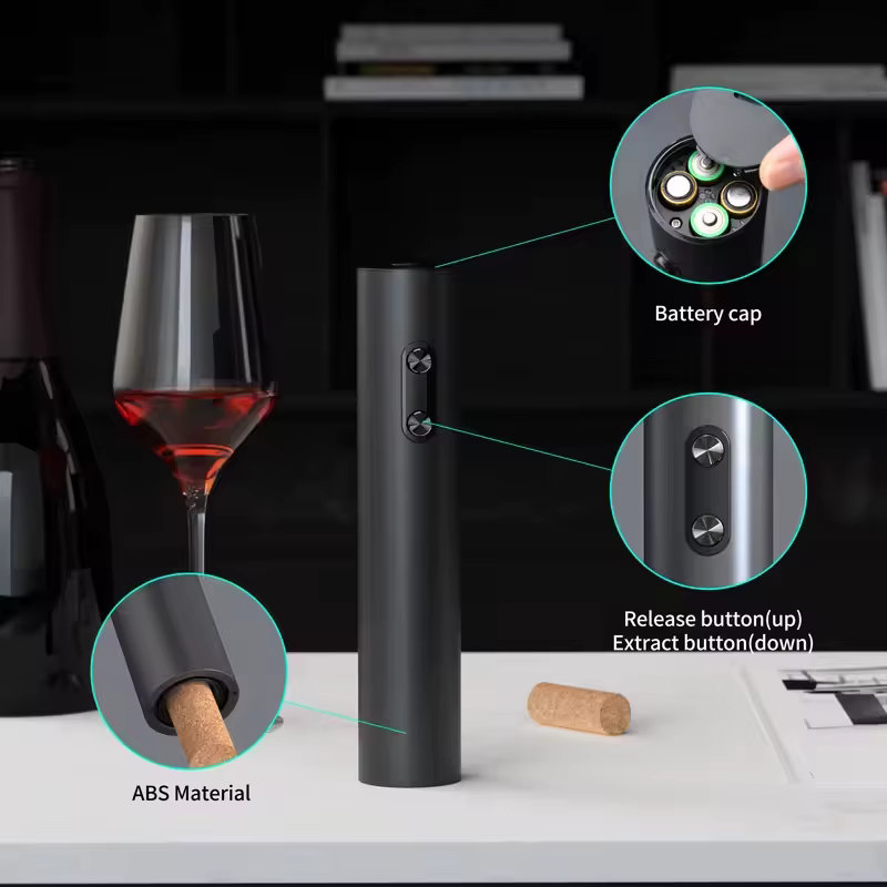 Ensemble d'ouvre-bouteille électrique automatique