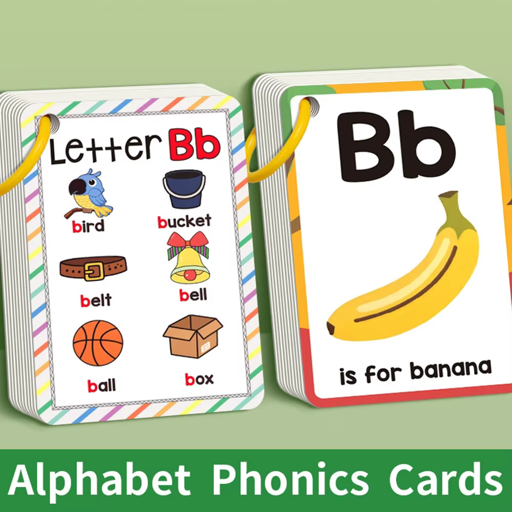 1 livre de cartes d'apprentissage A-Z pour enfants