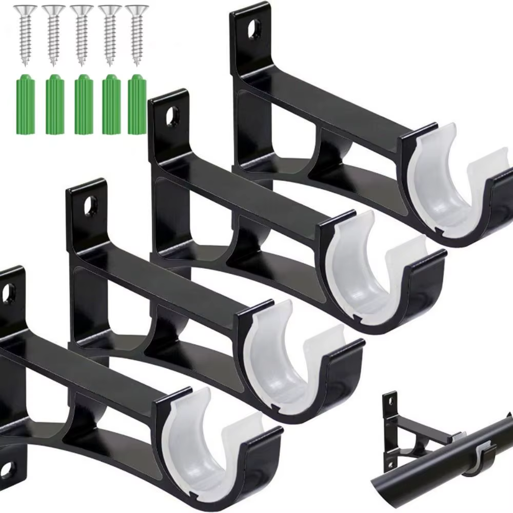 Support de tringle à rideau en alliage d'aluminium Durable