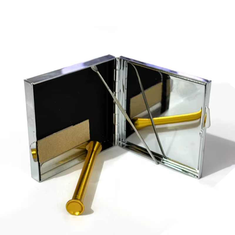 1 Ensemble de Boîtes à Cigarettes Argentées – Étui Métallique Portable pour 4