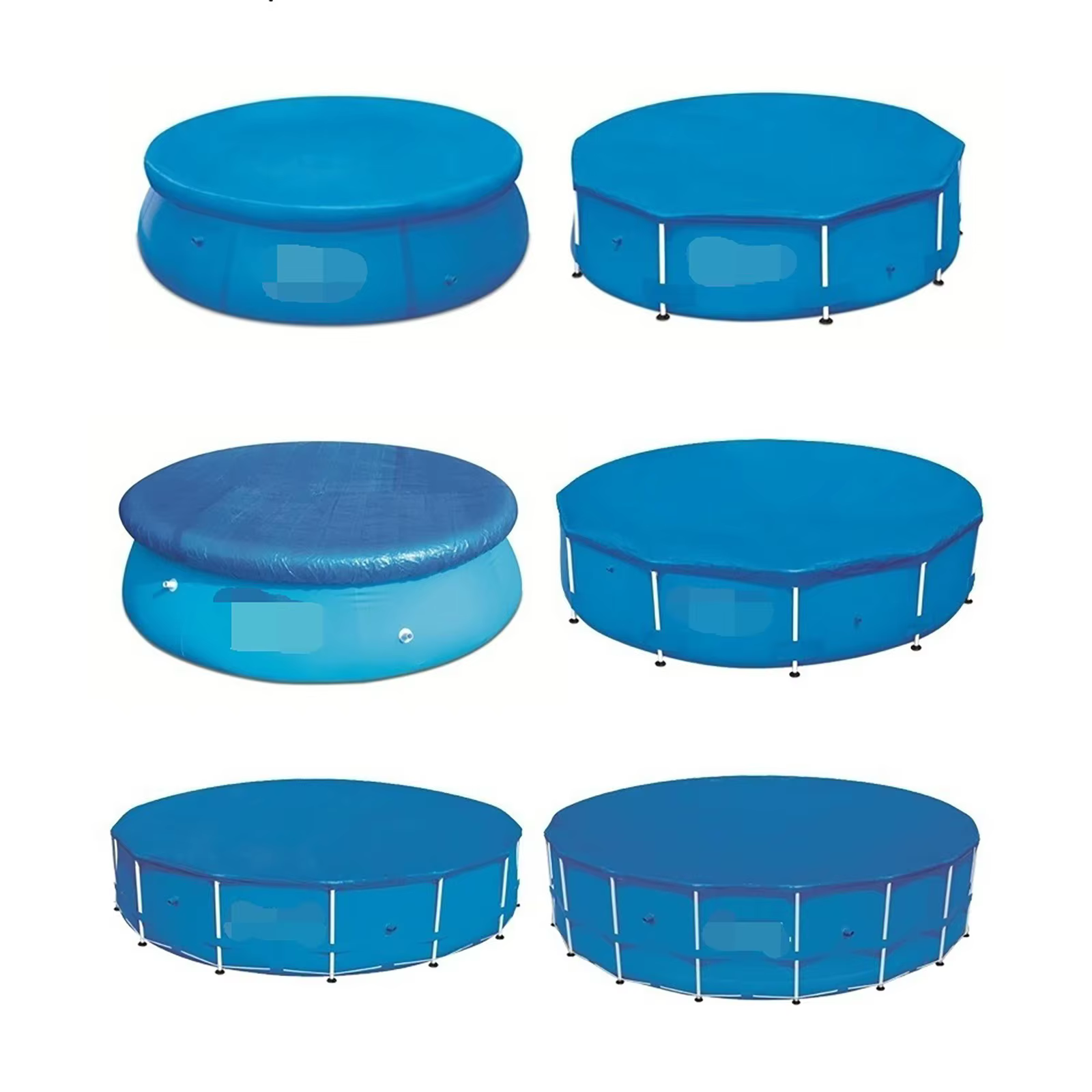Accessoire de piscine, couverture de piscine, protection de piscine, couverture de piscine ronde, imperméable, anti-poussière, solaire, couverture 2026, réutilisable, résistante aux intempéries, pour