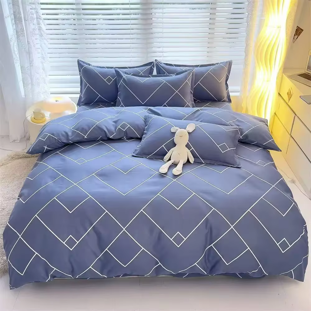 Housses de couette sans boulochage et sans décoloration, adaptées à différents types de peau, housses de couette confortables pour hommes et femmes, 200 cm x 200 cm