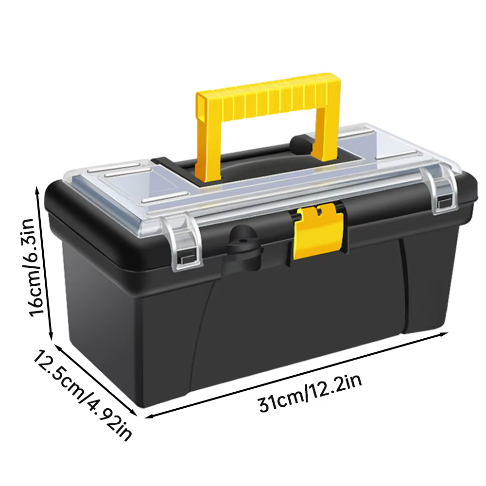 Boîte à outils de quincaillerie en plastique multifonction