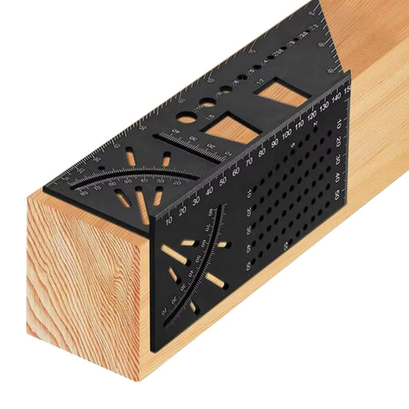 Règle de mesure carrée de ligne de charpentier