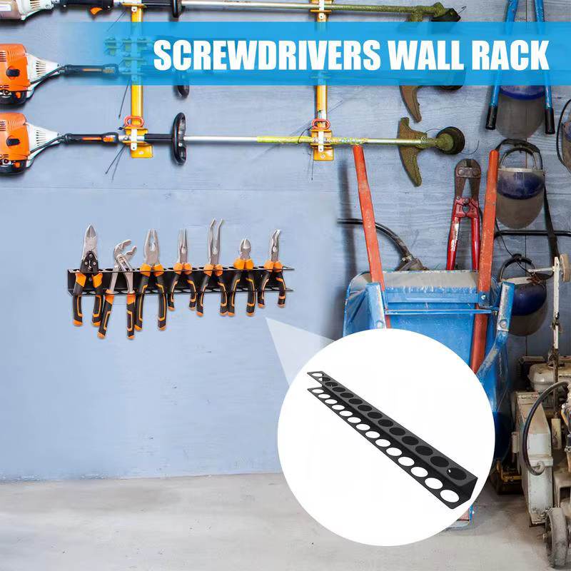 Support mural pour outils – Boîte de rangement robuste pour tournevis et vis