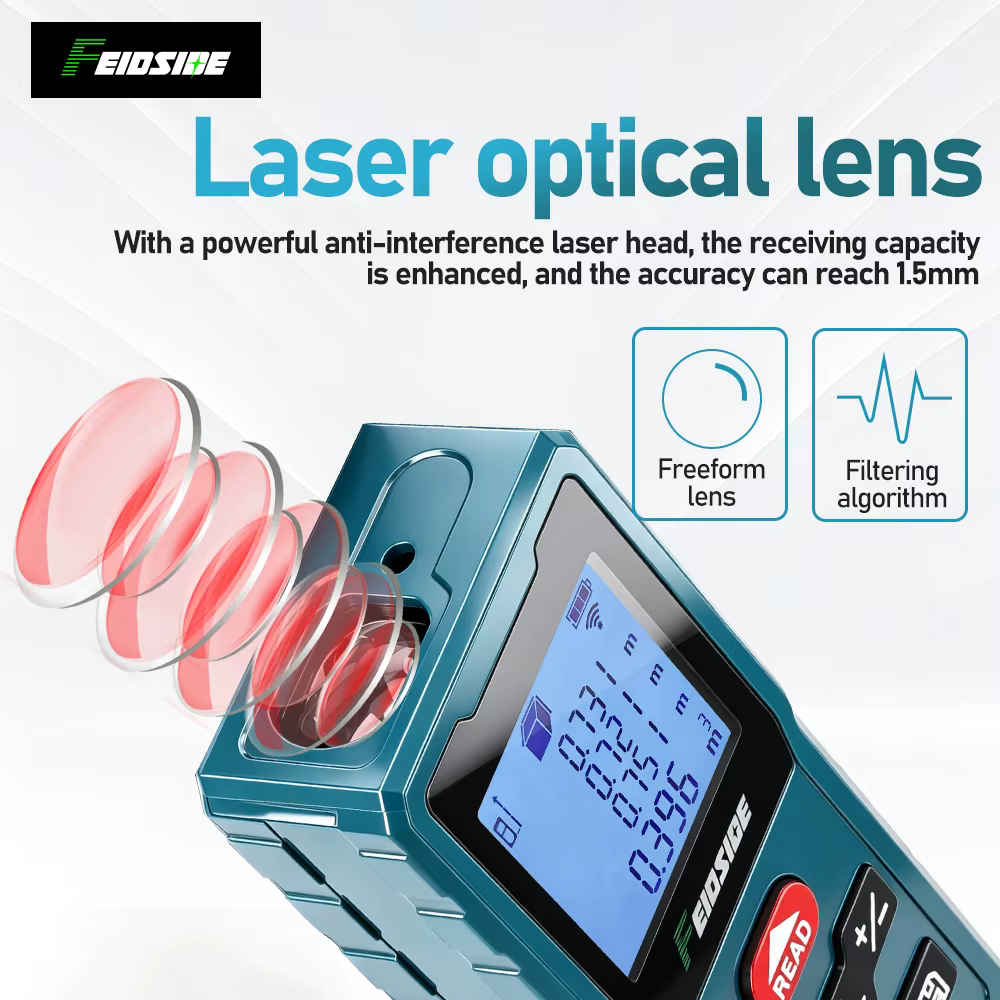 FEIDSIDE Télémètre laser 120M rechargeable Type-C