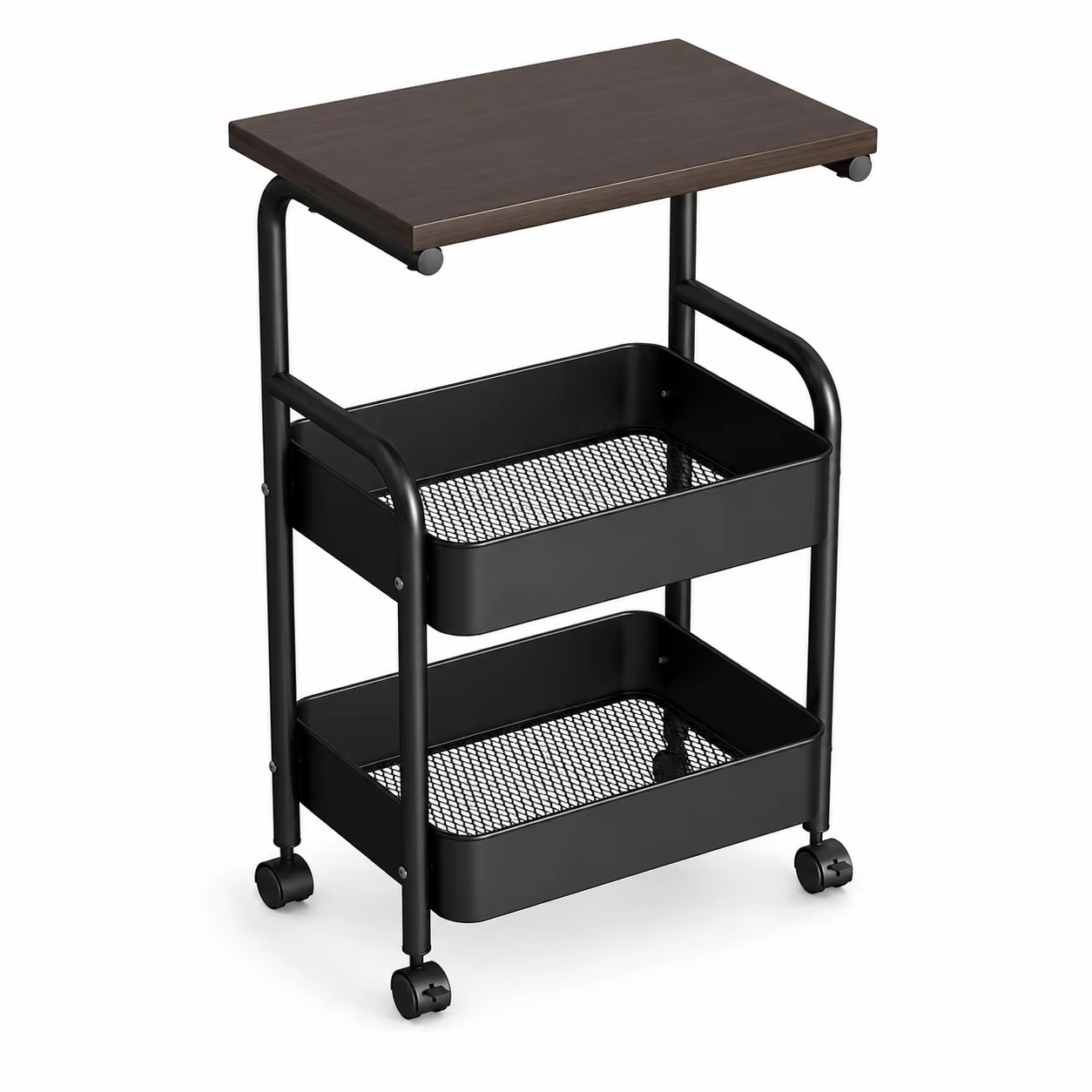 Étagère de rangement de chevet, organisateur mobile multi-niveaux pour la maison, le canapé du salon, support à collation pour fauteuil roulant
