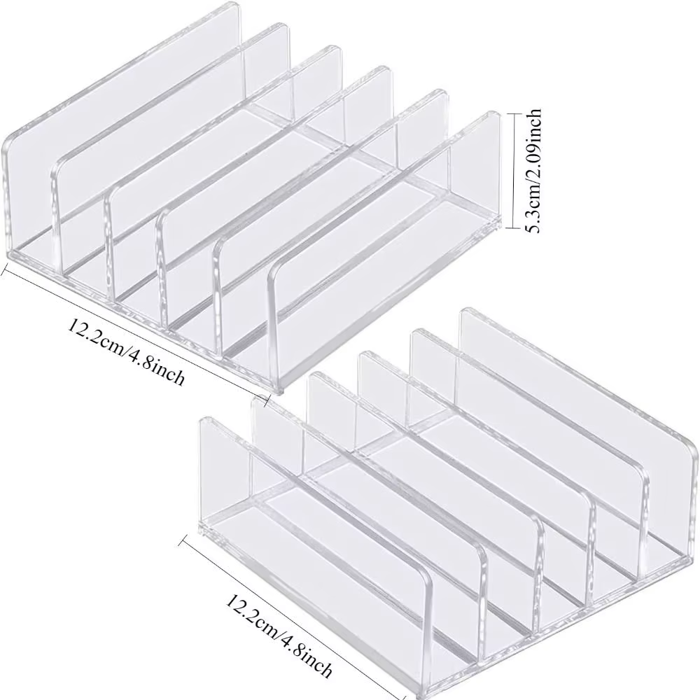 Organisateur de fichiers vertical, porte-documents, trieur de dossiers, organisateur de bureau, organisateur de courrier en acrylique transparent, tablettes, smartphones