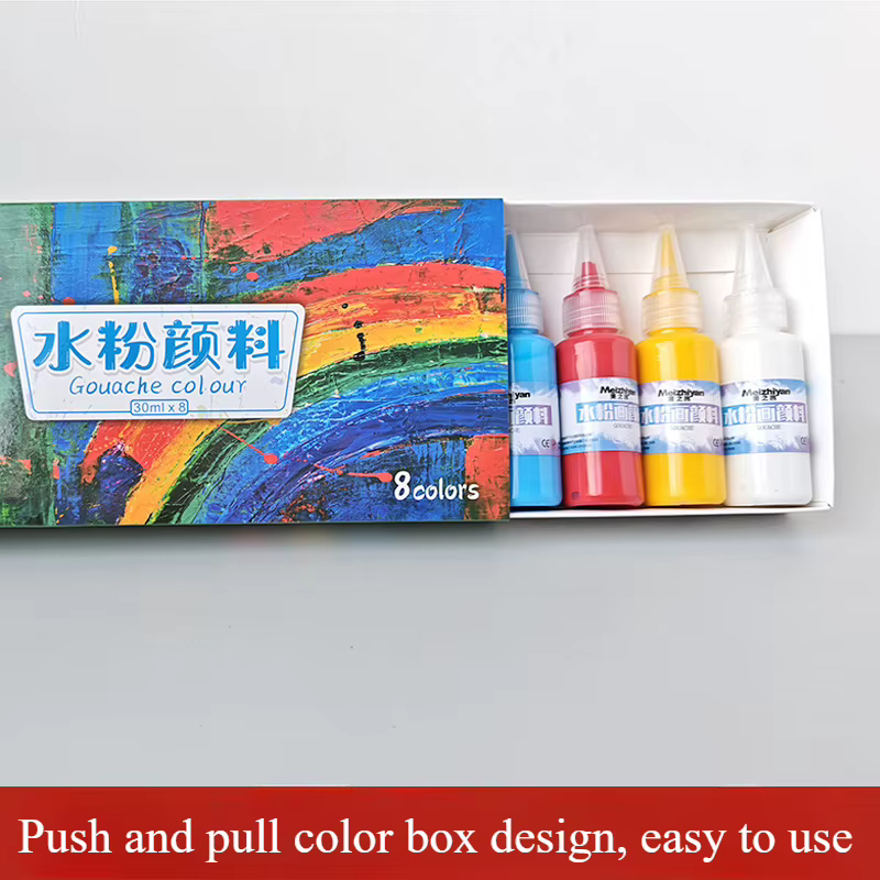 Ensemble de peinture Gouache 30ml/8 couleurs