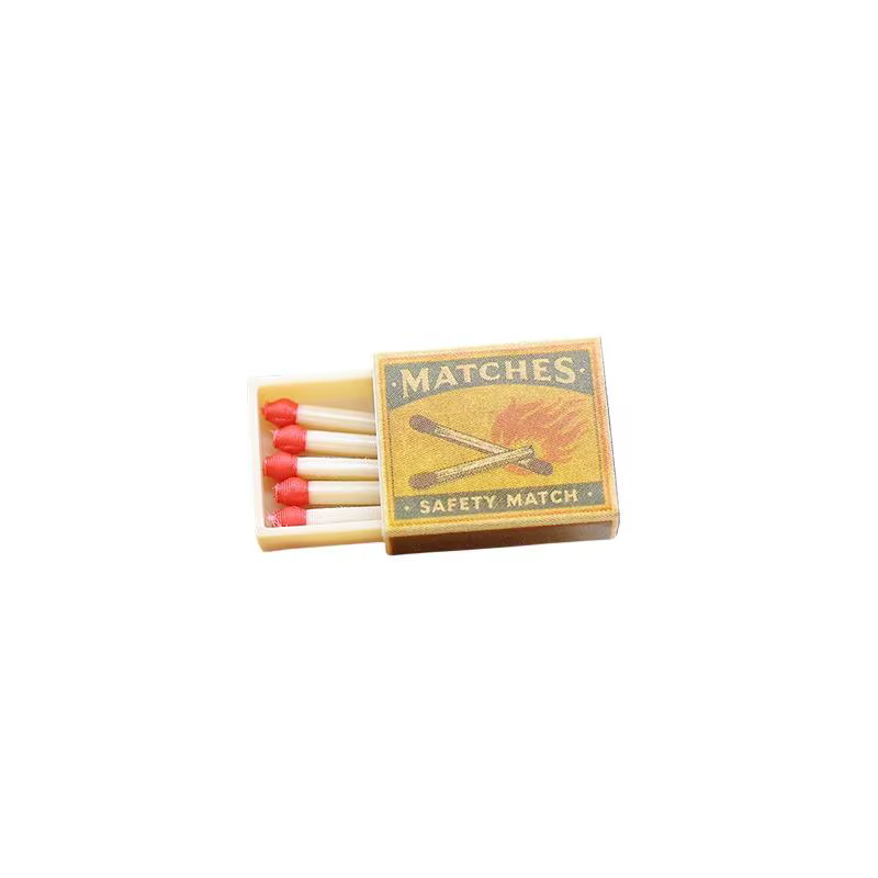 Modèle de boîte d'allumettes vintage miniature pour maison de poupée