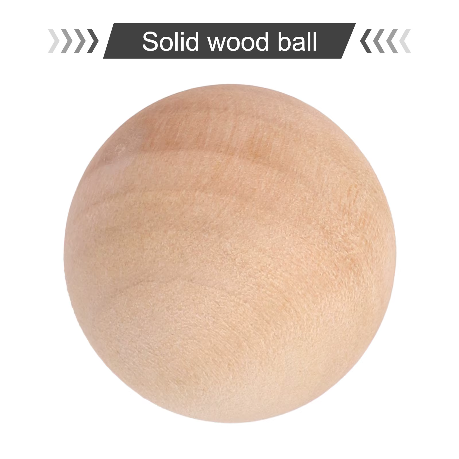 1 pièces boule en bois naturel 30mm 40mm 50mm 60mm boules