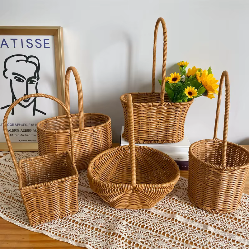 Panier de rangement tissé à la main