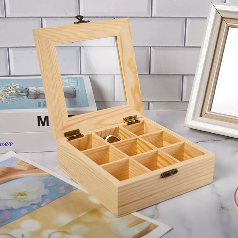 Boîte de rangement à 9 compartiments