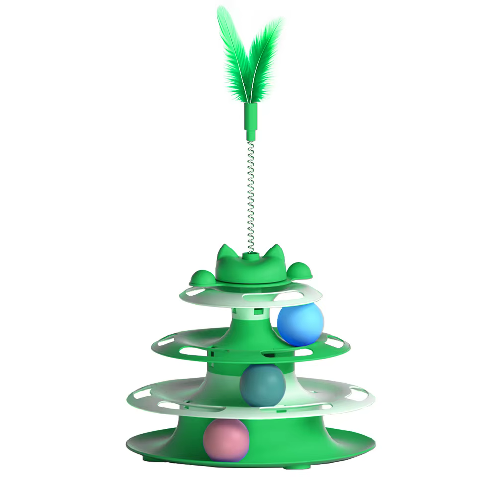 Jouets pour chats pour l'auto-entretien : plateau tournant interactif