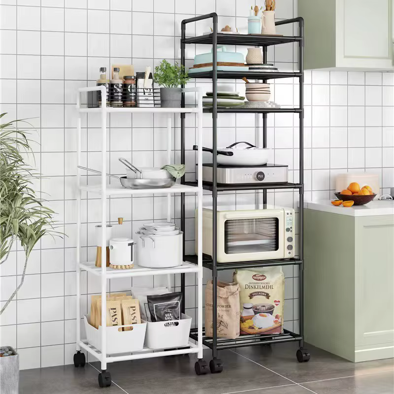 Chariot de rangement de cuisine pour étagères - unité