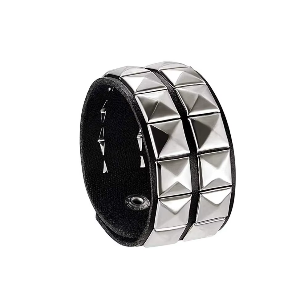 Nouveau Bracelet à ongles Punk Rivets Bracelet de Couple décontracté Hip-Hop fête gothique nouvel an noël saint valentin cadeaux d'anniversaire