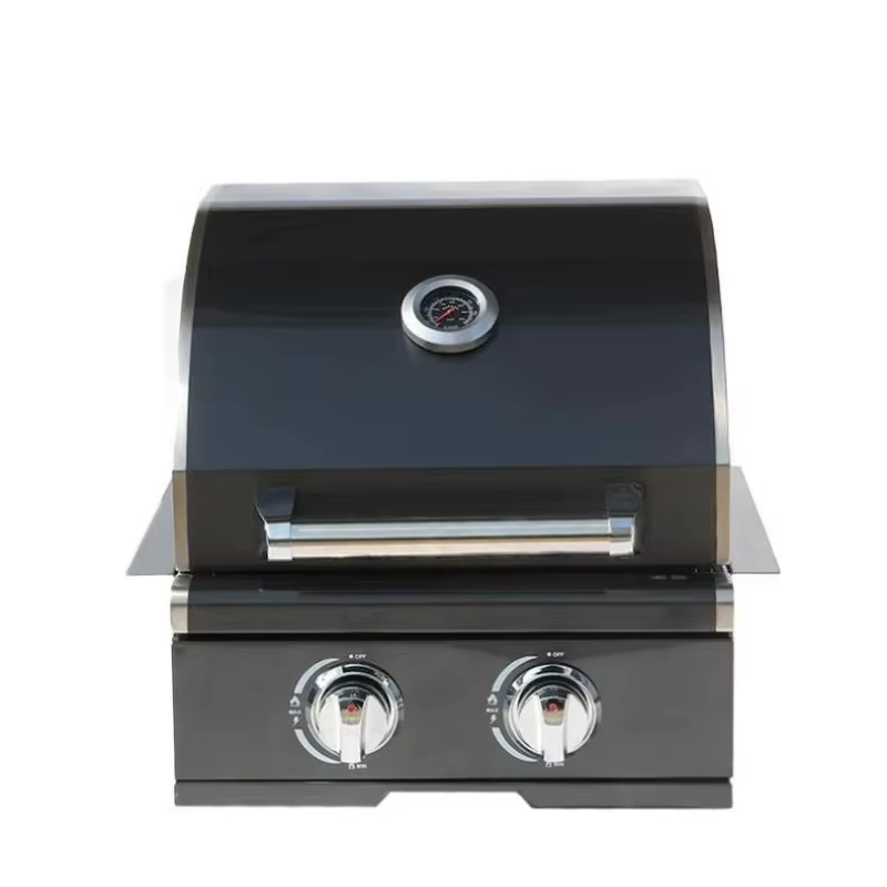 Cabane de barbecue moderne préfabriquée avec gril central