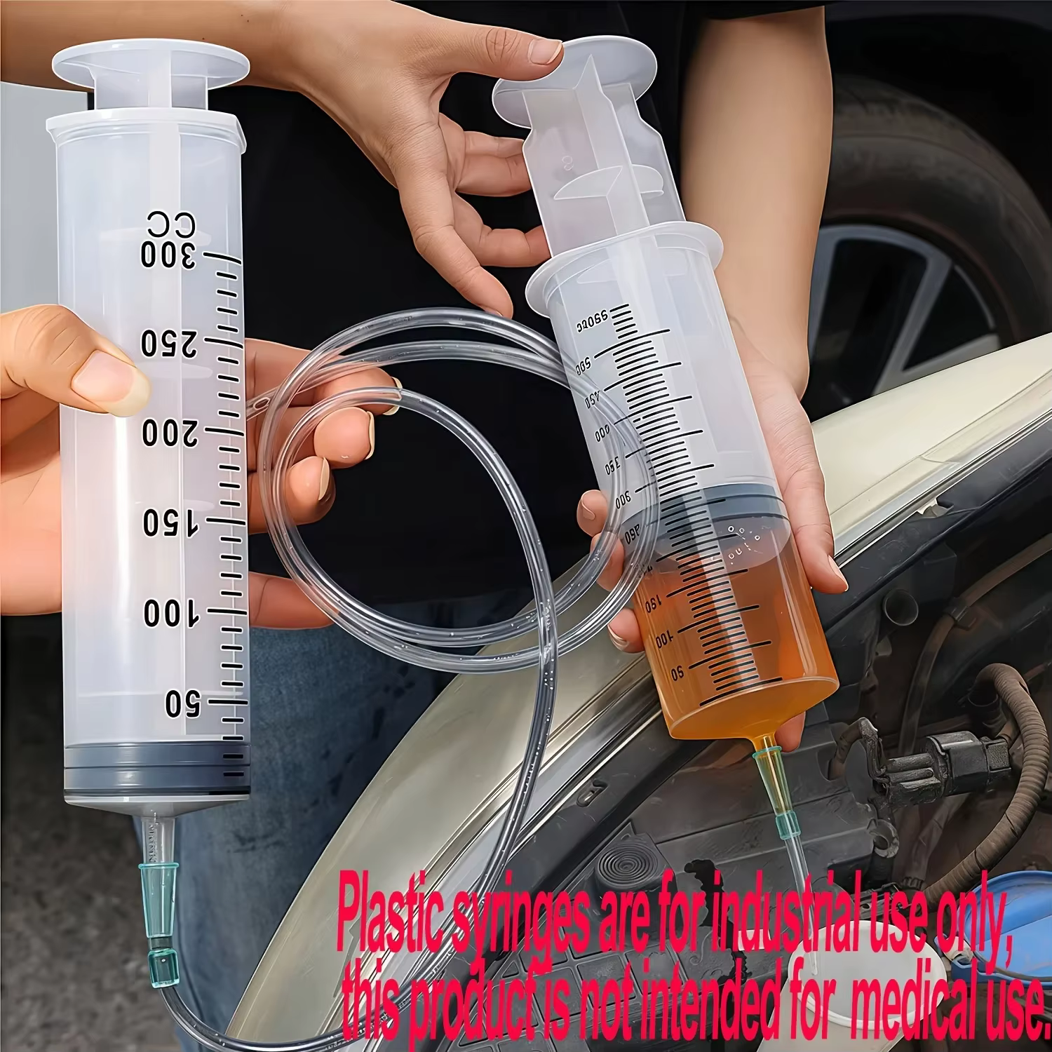Outil de remplissage et d'aspiration d'huile à double usage pour automobile