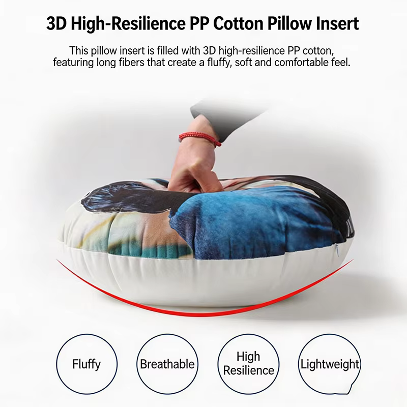 Coussin rond personnalisé - Personnalisez votre photo, votre logo, votre image d'anime ou d'idole, coussin en peluche doux pour la maison/la voiture/le bureau, cadeau personnalisé 1 pièce