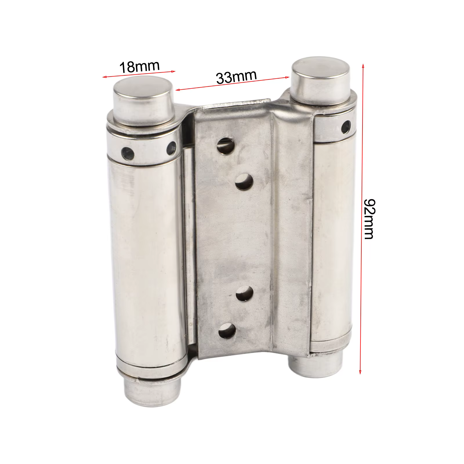 Charnière à double ressort en métal pour porte double face
