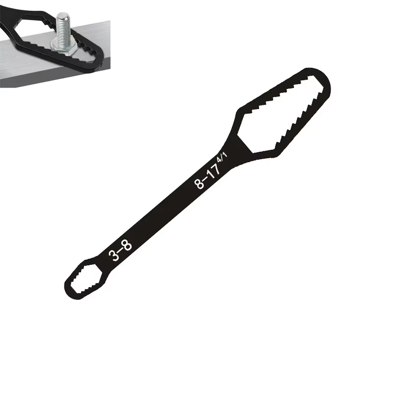 Clé universelle à Double extrémité, clé de réparation d'écrous à vis auto-serrant de 3 à 17mm, clé à cliquet à Double tête réglable 1 pièce