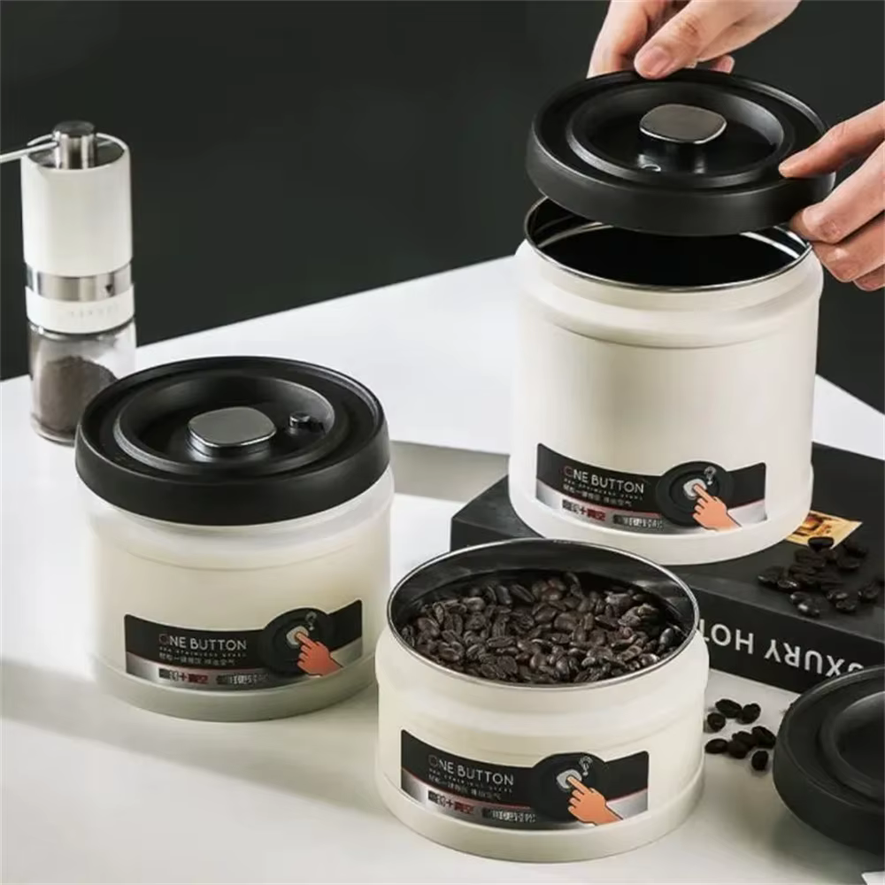 Réservoir scellé sous vide pour grains de café