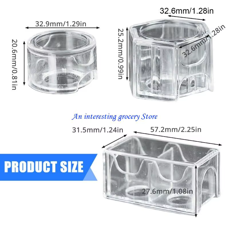652d Clear Acrylic Billard Chalk Powder Box