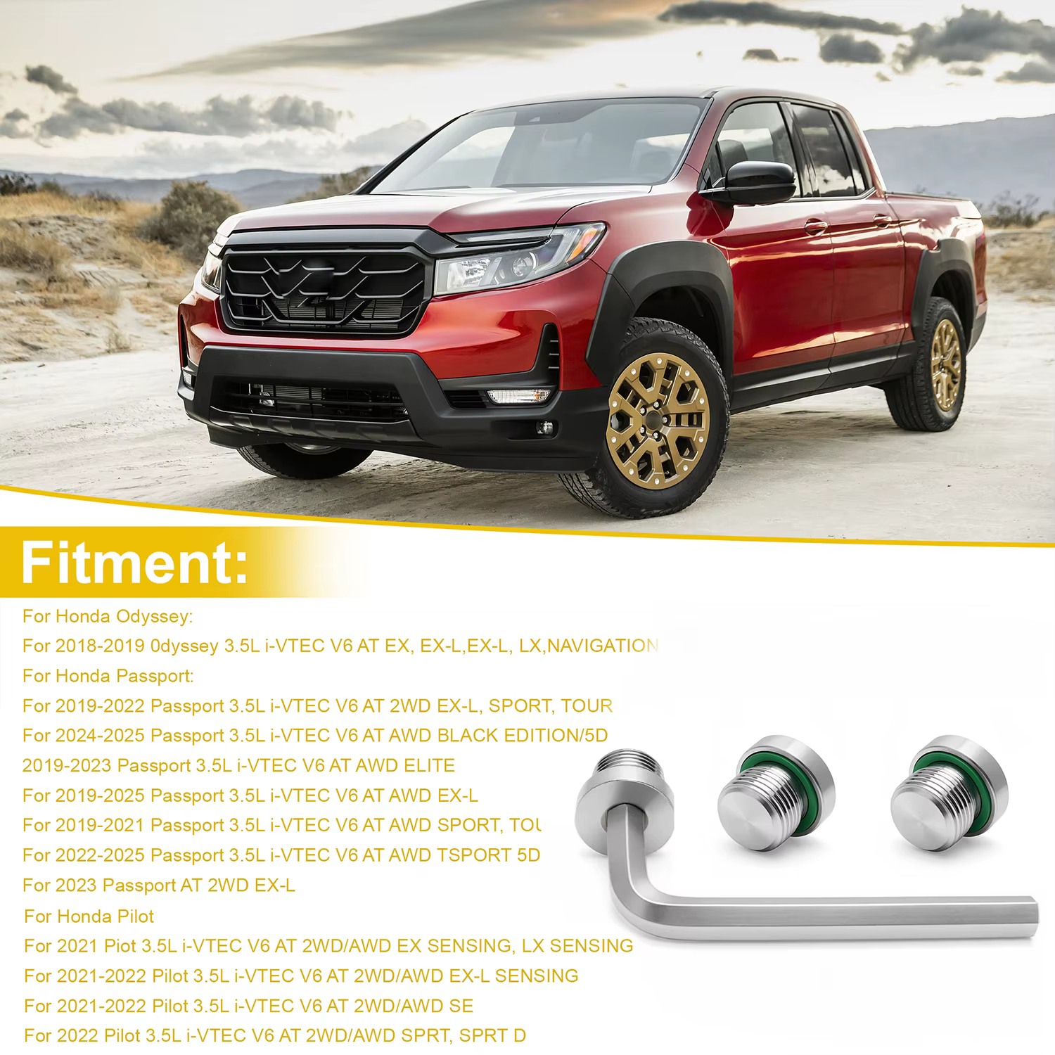 Kit de bouchons de vidange ATF 3X
