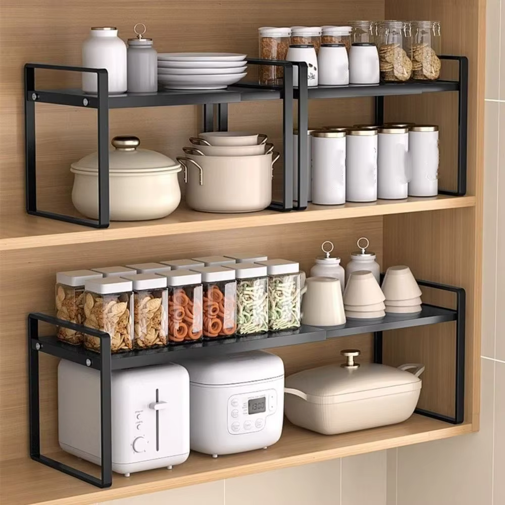 Étagère de rangement rétractable en fer grande capacité