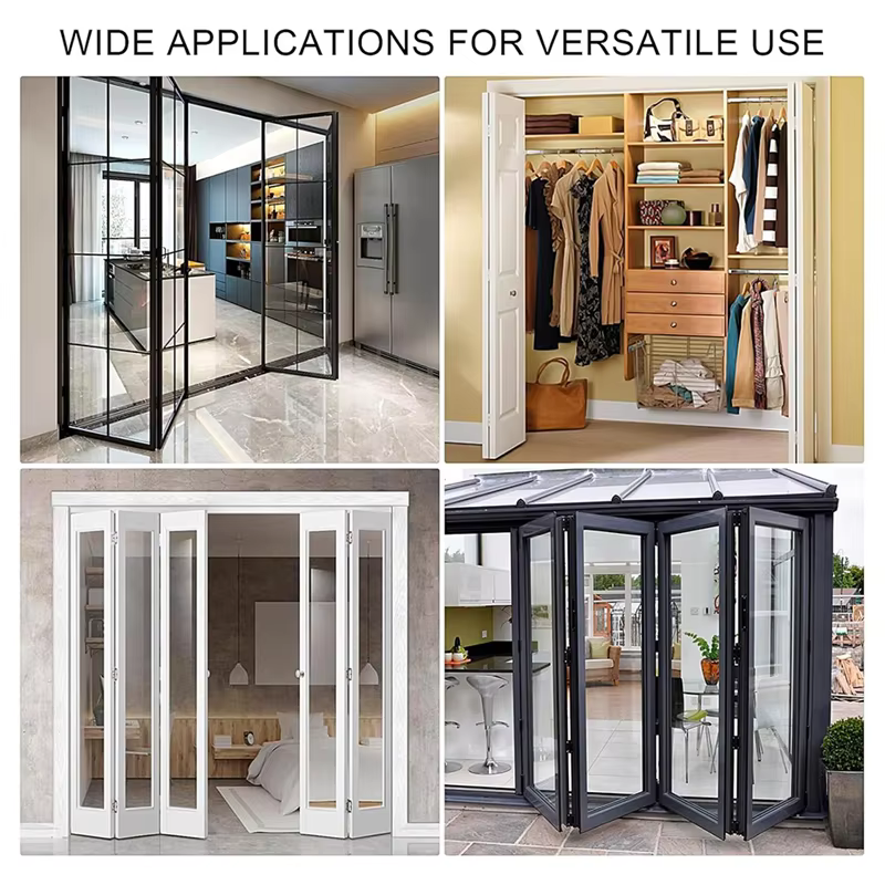 Kit complet de quincaillerie pour porte pliante pour placard coulissant – Supports essentiels