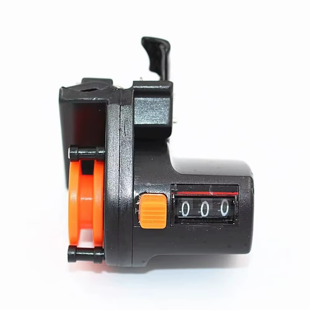 Compteur universel de recherche de ligne de pêche 0-999M, outil de mesure de profondeur de 6cm, compteur précis en plastique pour matériel de pêche, jauge de longueur