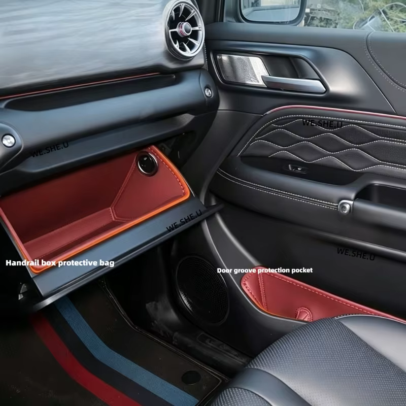 Pour Chery Jaecoo J8 2025 2026 – Boîte de rangement latérale pour portière de voiture, couverture intégrale, organisateur de poche pour poignée de porte avant et arrière