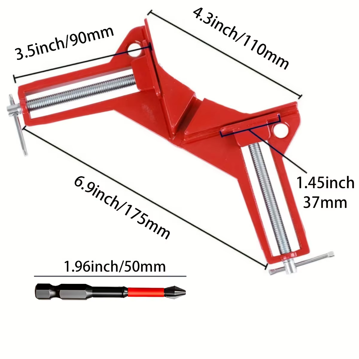 Pince à angle droit pour support de cadre photo
