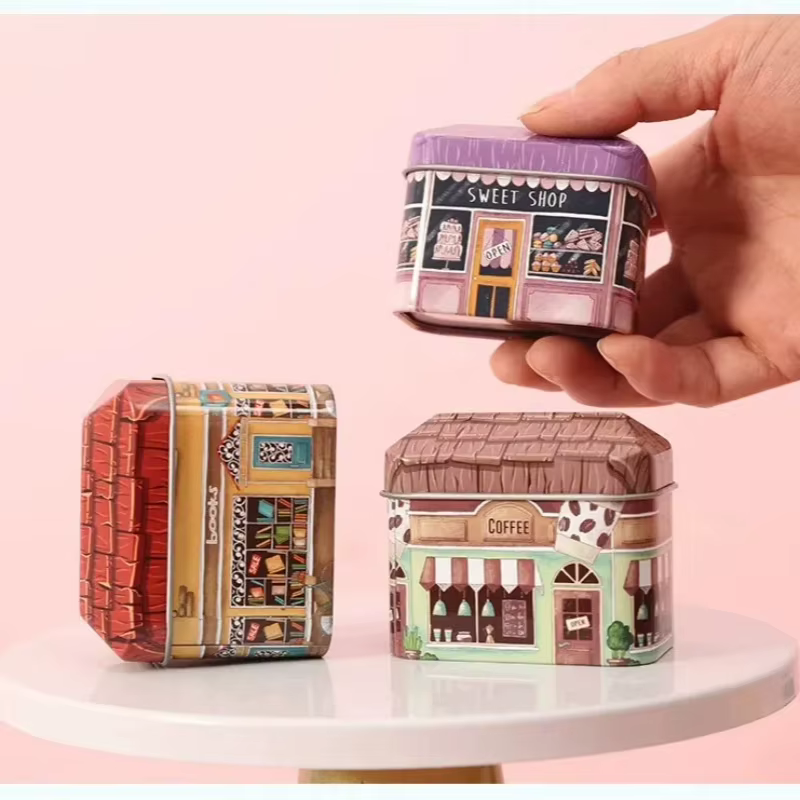 Boîte de rangement de sceau de petite maison pour enfants