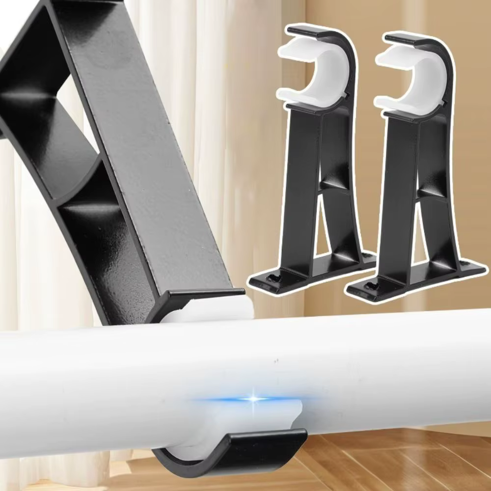 Nouveau Support de tringle à rideau en alliage d'aluminium avec vis