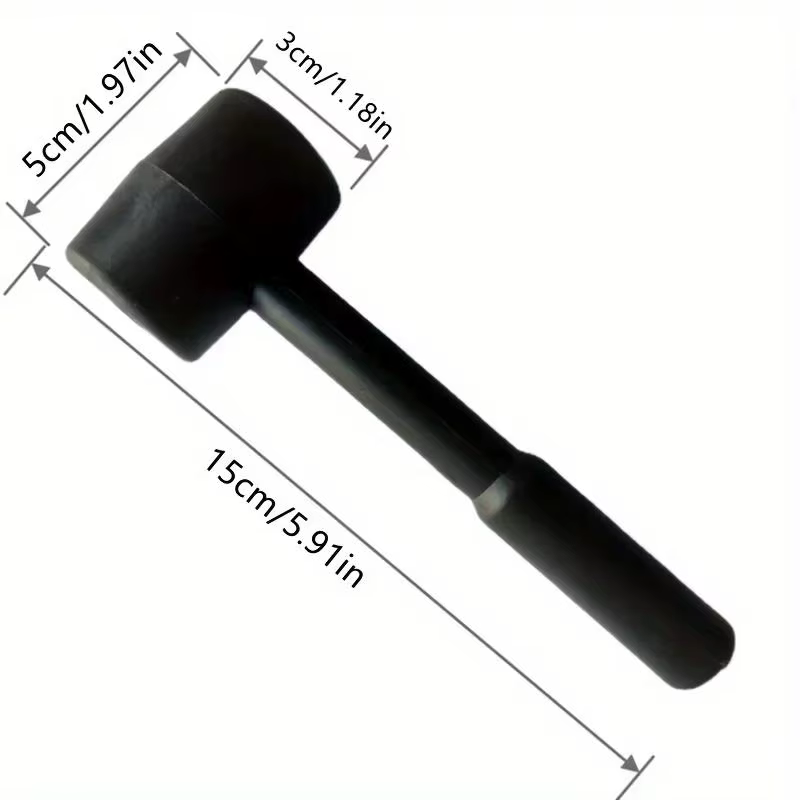 Petit marteau archéologique noir - outil durable et polyvalent pour le bricolage