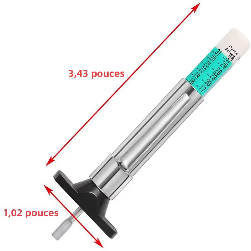 Jauge de profondeur de bande de roulement de pneu de voiture de 25mm, outil de mesure de détection d'usure de pneu automatique, jauges d'épaisseur d'étrier, système de surveillance