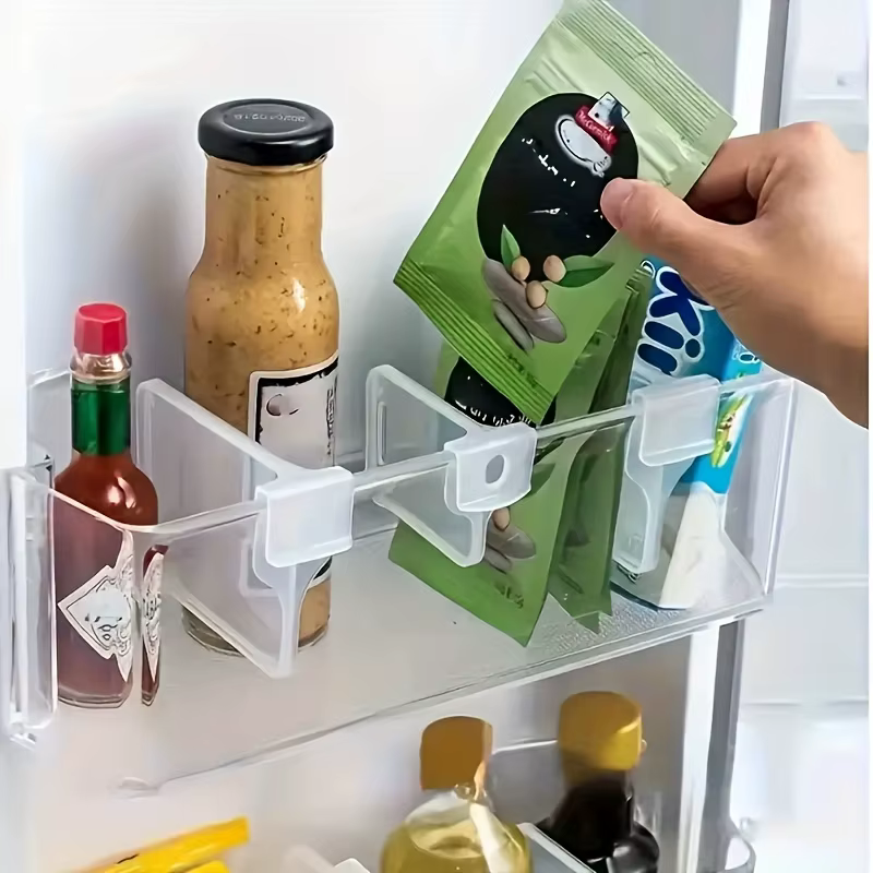13 pièces de séparateurs de rangement pour porte latérale de réfrigérateur, réglables, épaissis, transparents, combinables pour gagner de la place