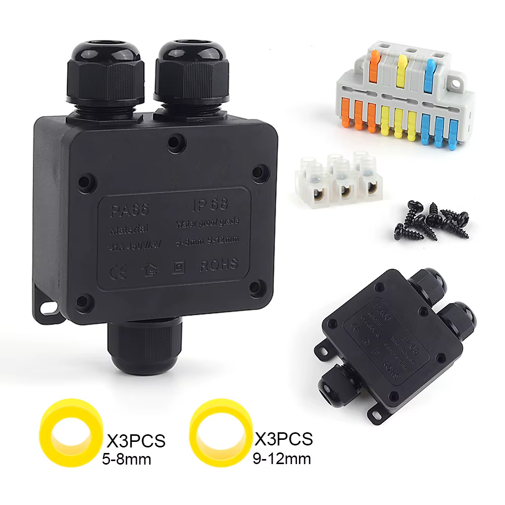 Mini boîtier de jonction extérieur universel IP68
