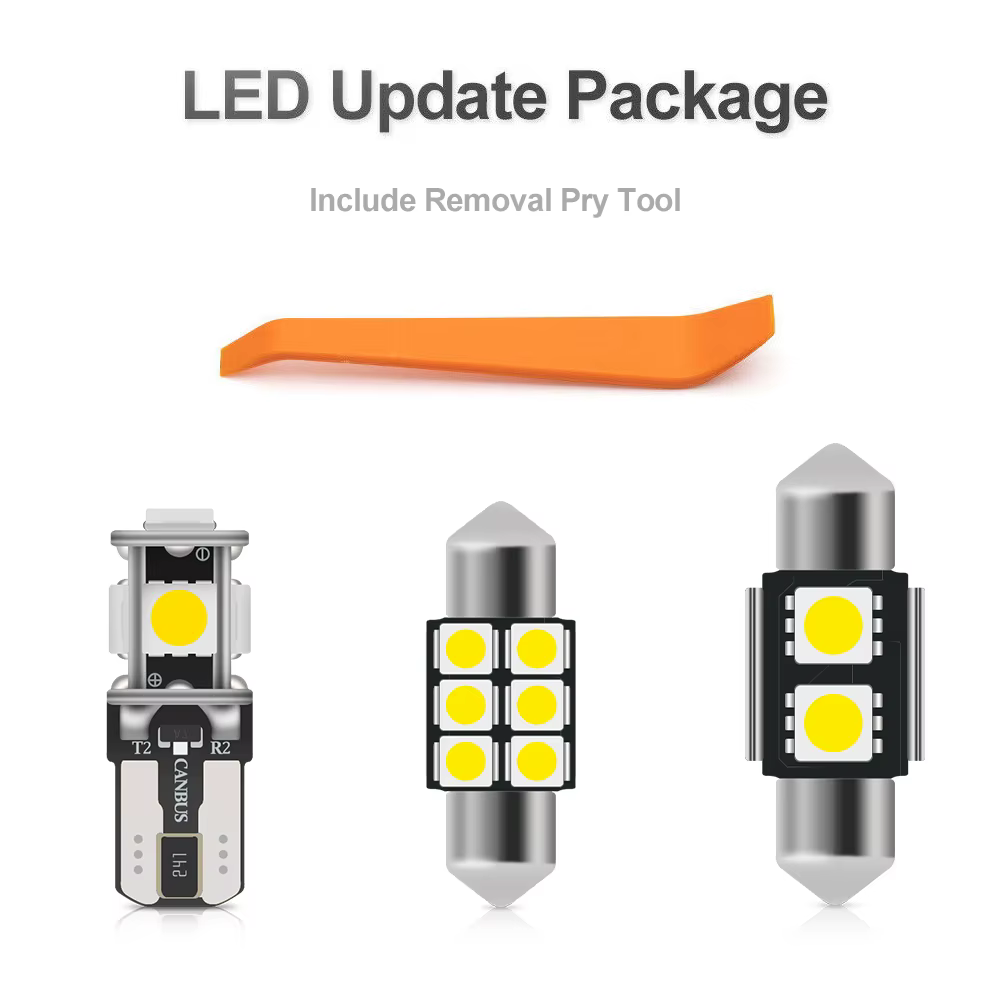 Kit d'éclairage intérieur Led blanc pour Land Rover Range Rover Evoque 2012 – 2018 Canbus, ampoules pour porte de coffre de vanité