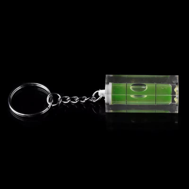 Mini niveau à bulle carré pour porte-clés, Gadget d'outil pour mur photos