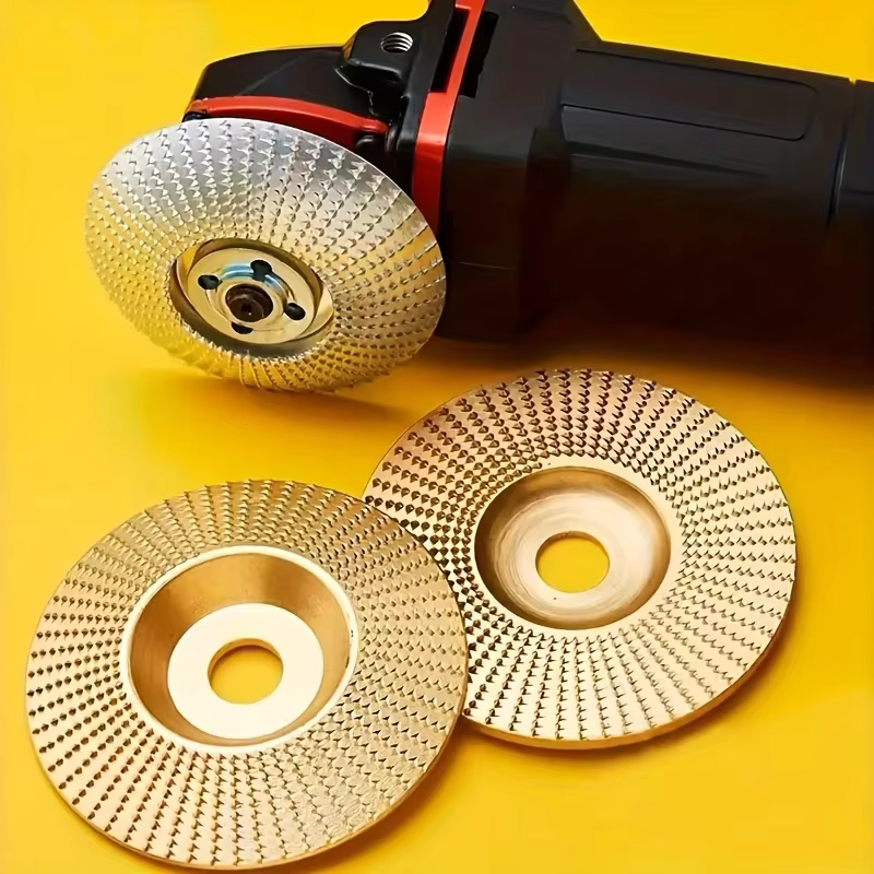 Ensemble de trois disques de meulage pour le travail du bois