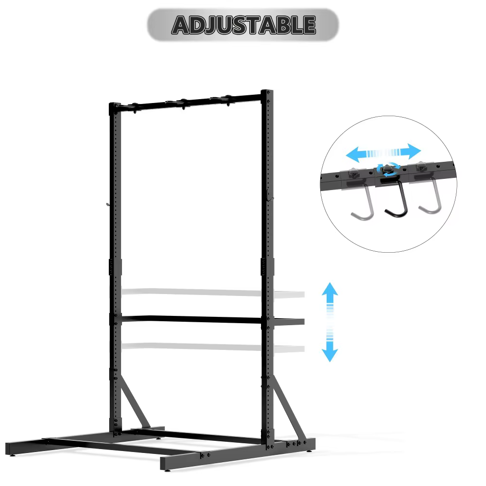 Support de vélo autoportant, support de rangement vertical pour vélos, pour garage, organisateur de vélos d'intérieur avec crochets réglables pour 5 vélos