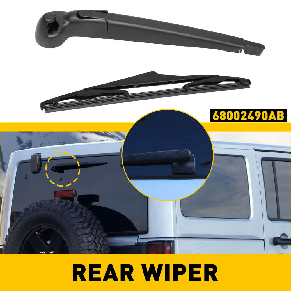 Balai de bras d'essuie-glace arrière pour Jeep Wrangler 2007 – 2017 pour Wrangler JK 2018, remplacement OEM